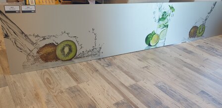 OUTLET Butler uitvoering Visuall P077 Kiwi splash / P265 Limoen in glas