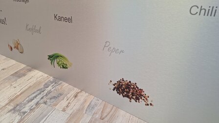 OUTLET P89 Kruiden specerijen op RVS-look
