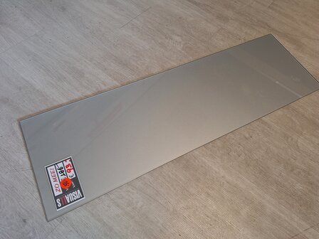 Glazen keukenwand RAL9006 metallic OULET