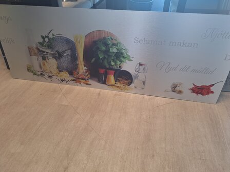 OUTLET Alu met print 157,5x56cm