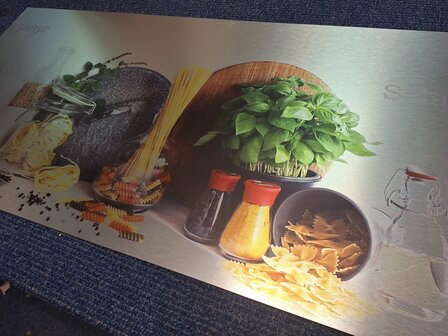 OUTLET Alu met print 157,5x56cm