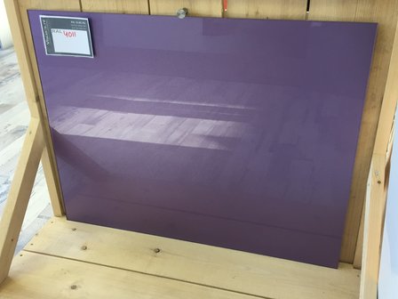 Glaswand Parelmoerdonkerviolet - 90x70 cm