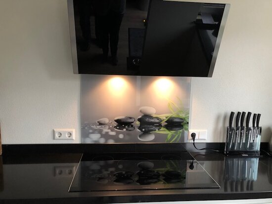 Premium-glas uitvoering Visuall P90 Hotstones leaf