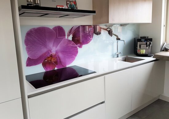 Premium-glas uitvoering Visuall P43 Roze orchidee