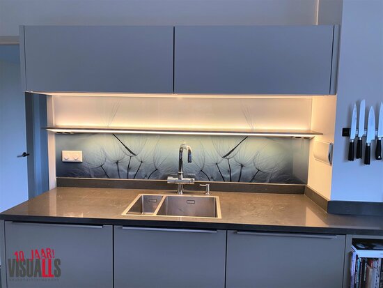 Premium-glas uitvoering Visuall P393 Dandelion blue