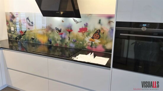 Premium-glas uitvoering P514 Butterfly Meadow