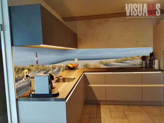 Impressie met Visuall P211 Vuurtoren strand