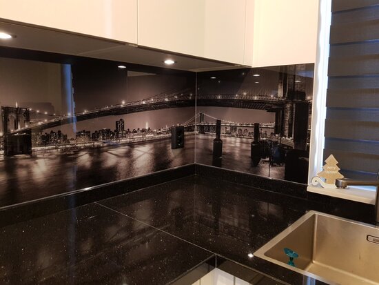 Premium-glas uitvoering Visuall P78 Skyline NY by night