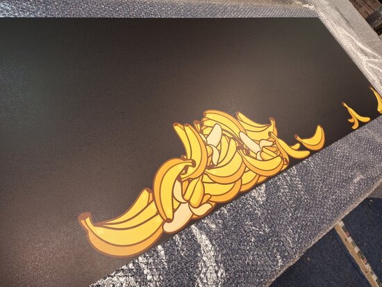 Op de inspectietafel: Premium-mat uitvoering Visuall P630 Bananas!