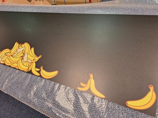 Op de inspectietafel: Premium-mat uitvoering Visuall P630 Bananas!