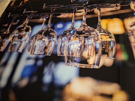 Premium-glas uitvoering Visuall P652 Night at the bar