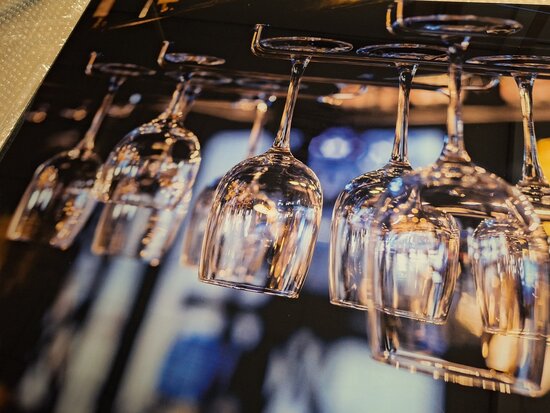 Premium-glas uitvoering Visuall P652 Night at the bar