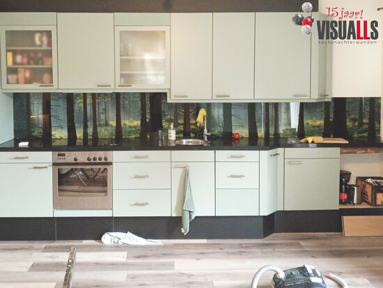 Premium glas uitvoering Visuall P701 Sunlit Forest