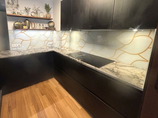 Premium-glas uitvoering Visuall P721 Gold leaf