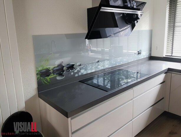 Premium-glas uitvoering Visuall P90 Hotstones leaf