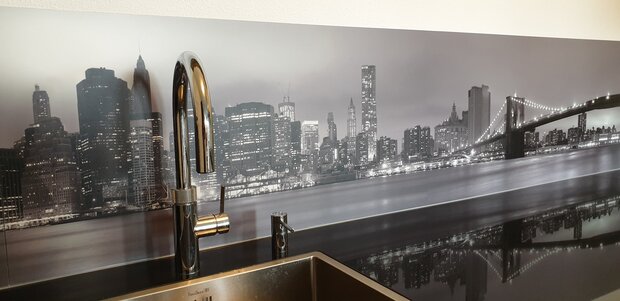 Premium-mat P292 Skyline NewYork zwart-wit