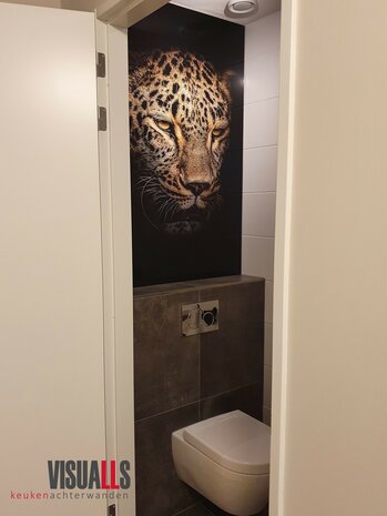 Premium-glas uitvoering P299 Leopard - toilet