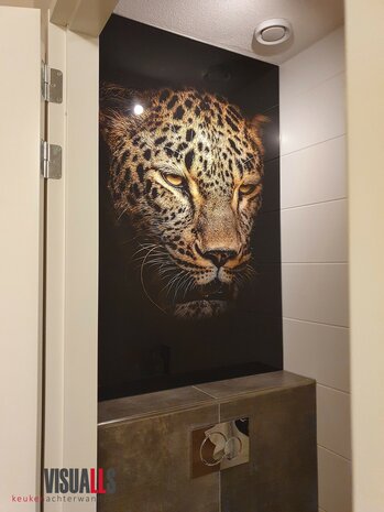 Premium-glas uitvoering P299 Leopard - toilet
