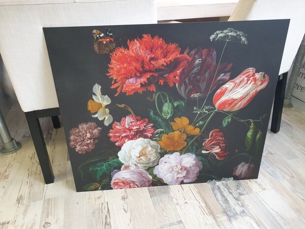 Premium-mat uitvoering RM23 Stilleven bloemen 90x75cm