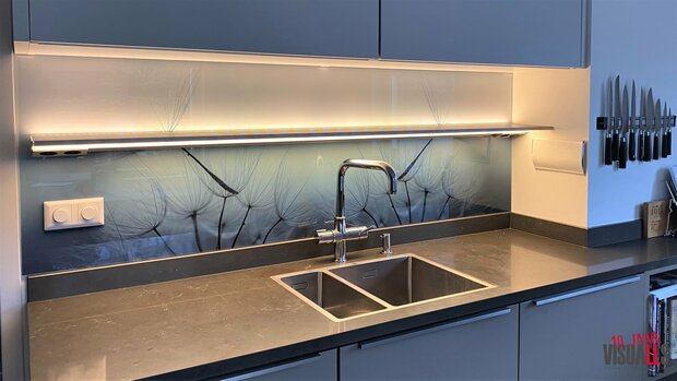 Premium-glas uitvoering Visuall P393 Dandelion blue