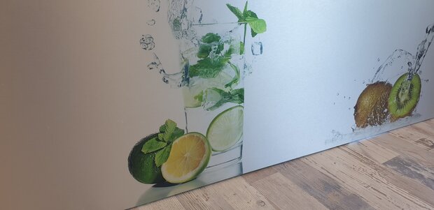 OUTLET Butler uitvoering Visuall P077 Kiwi splash / P265 Limoen in glas
