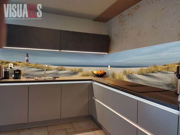 Impressie met Visuall P211 Vuurtoren strand