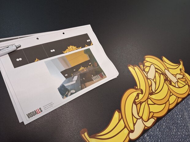 Op de inspectietafel: Premium-mat uitvoering Visuall P630 Bananas!