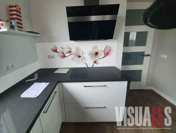 Impressie vooraf met Visuall P104 magnolia