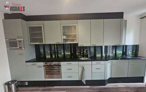 Premium glas uitvoering Visuall P701 Sunlit Forest