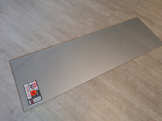 Glazen keukenwand RAL9006 metallic OULET