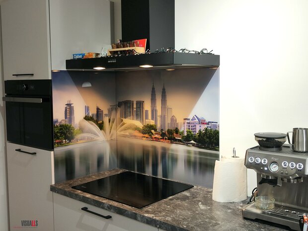 Premium-glas uitvoering Visuall P724 Kuala Lumpur Park Skyline