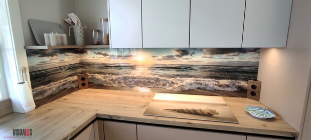 Premium-glas P732 Cloudscape over sea