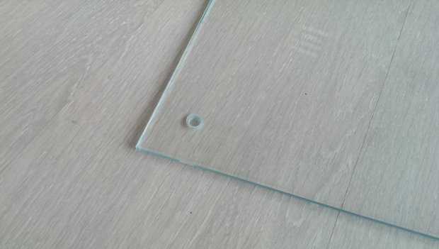 Spatwand Glas Transparant - 90x70cm